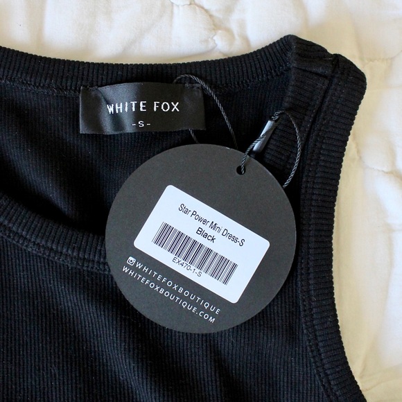 NWT Black Star Power Ribbed Mini Dress - Picture 6 of 6